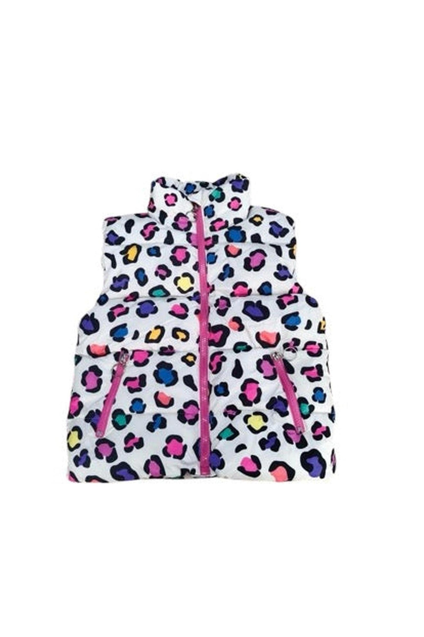 Leopard Print Bubble Vest
