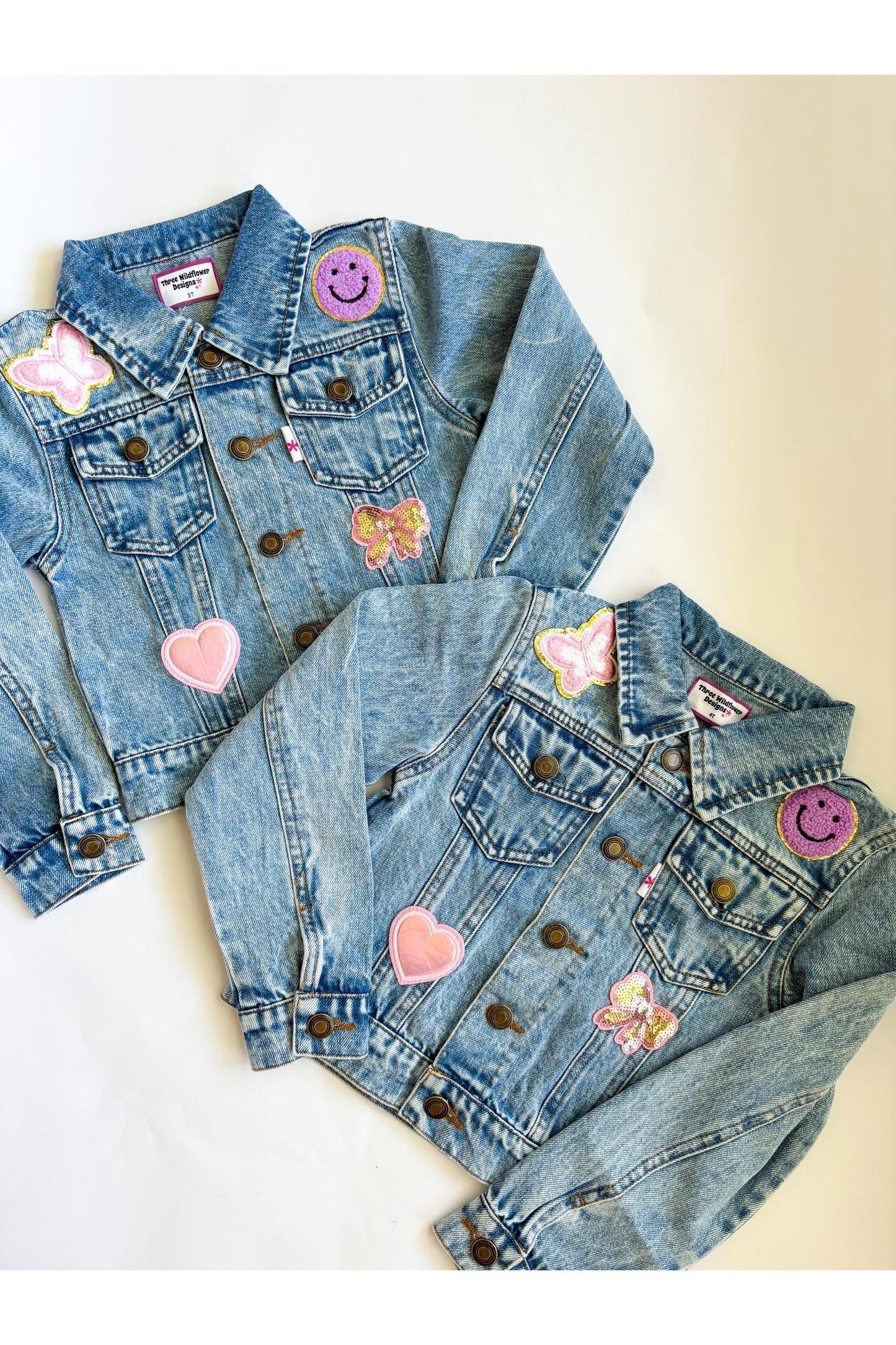 Personalized Patched Denim Jacket (PRE-ORDER - Early DEC SHIP)