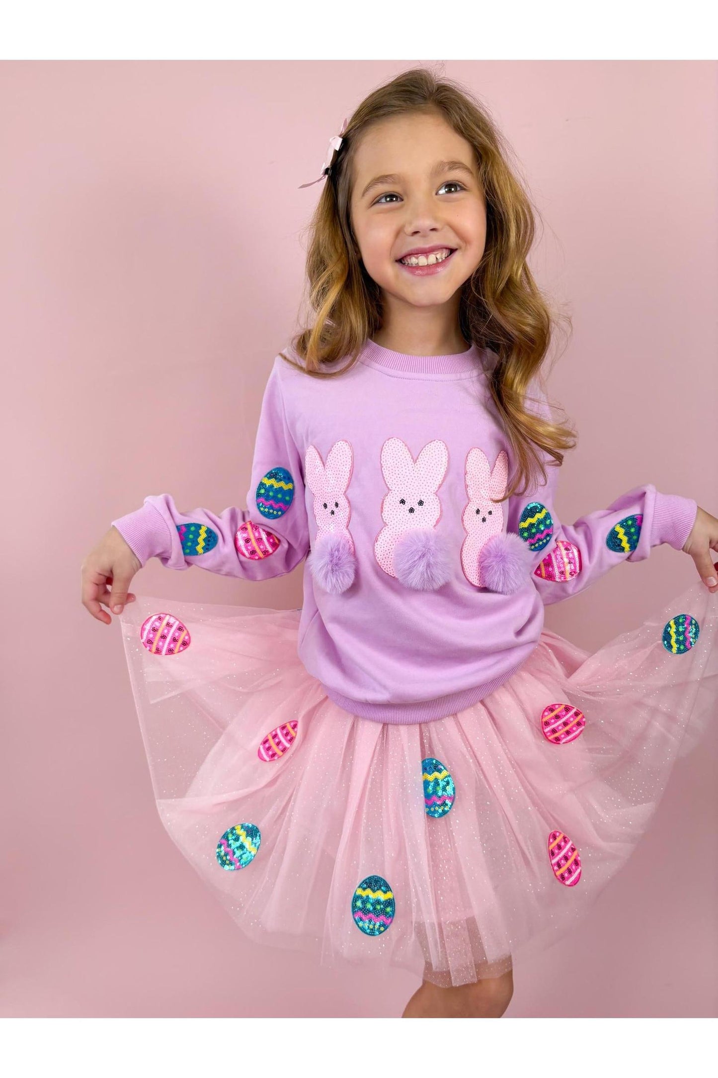Patched Easter Tulle Skirt