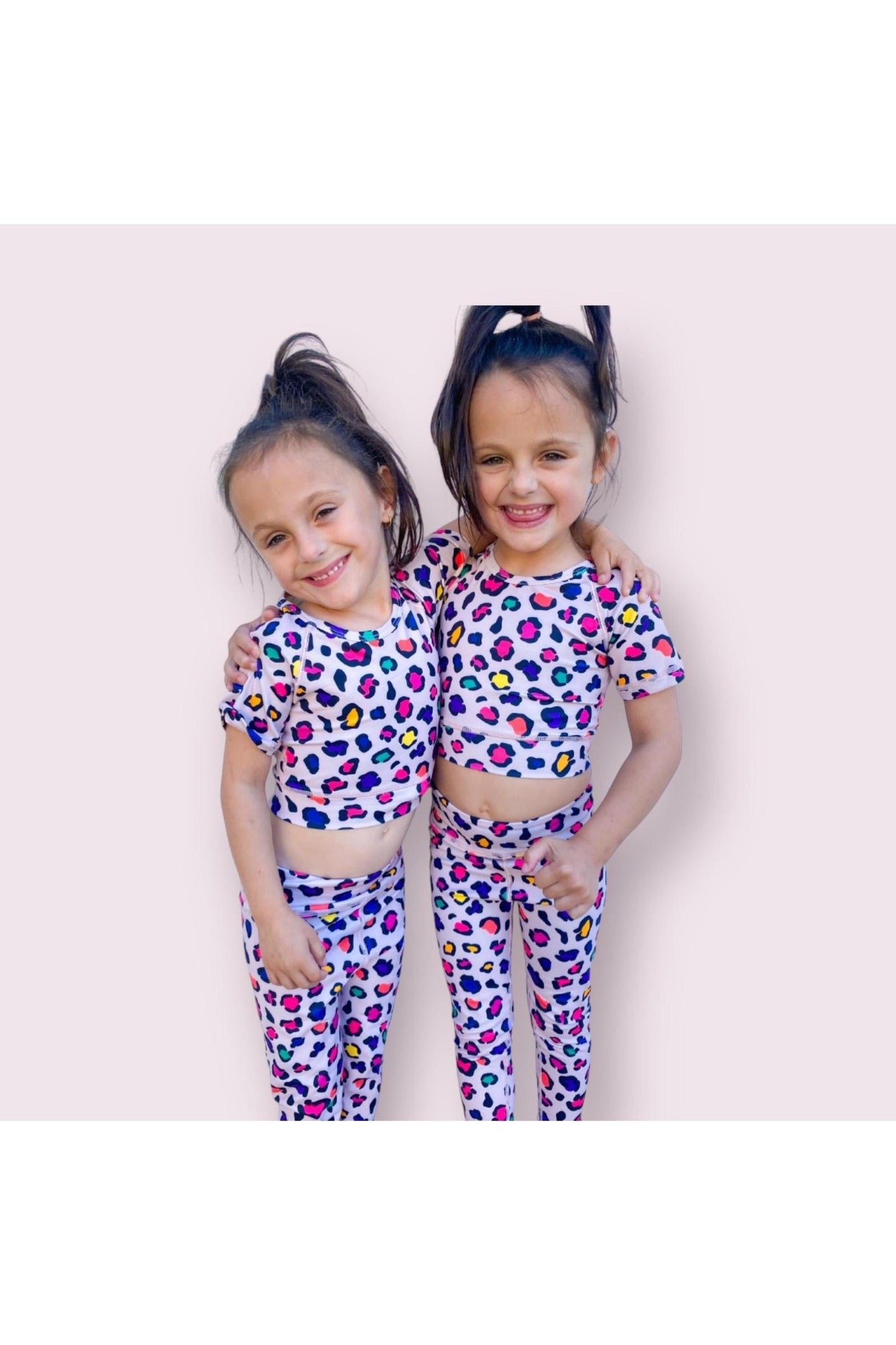 Leopard Athletic Top and Legging Set
