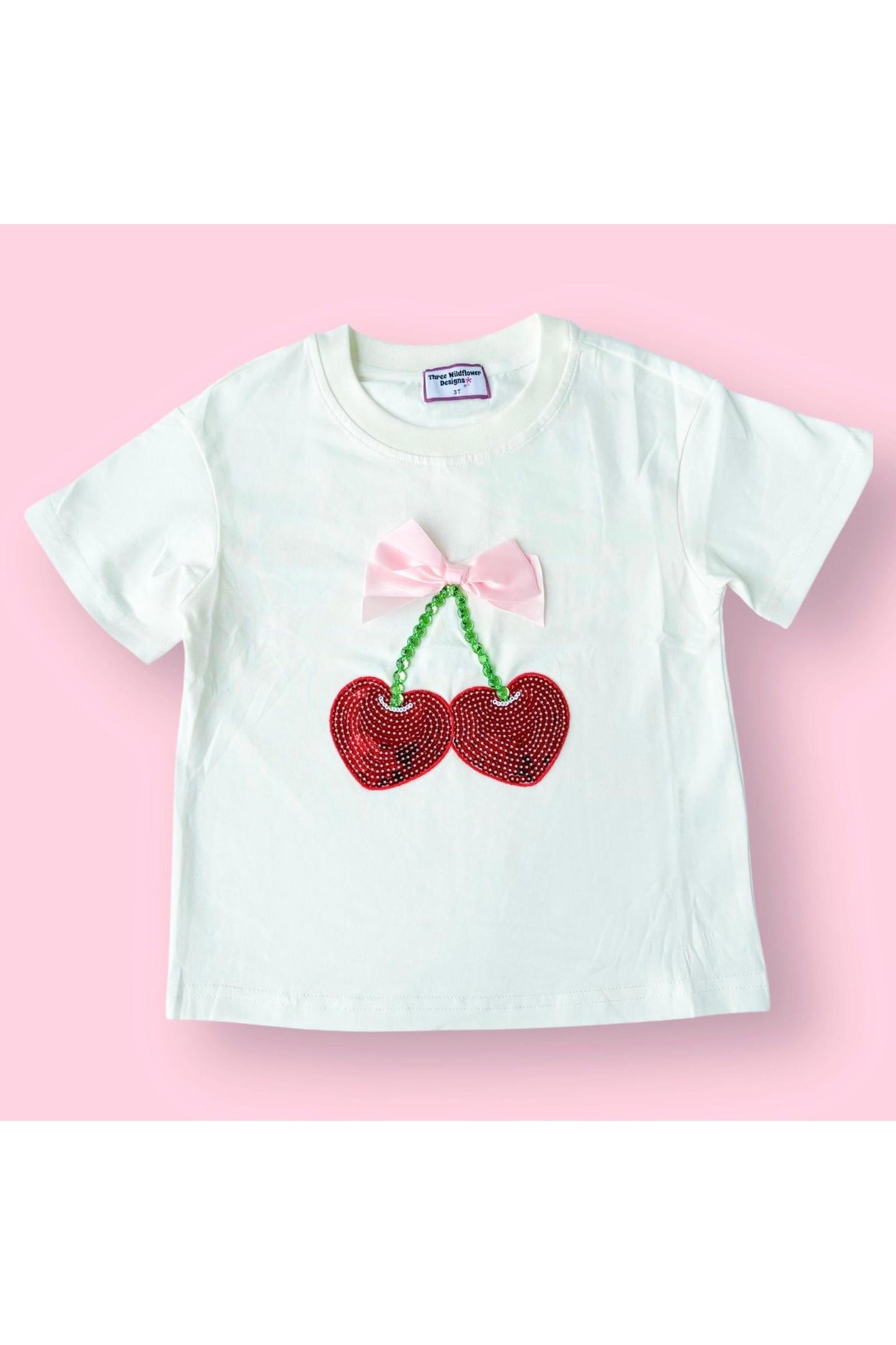 Cherry and Bow Gem Top