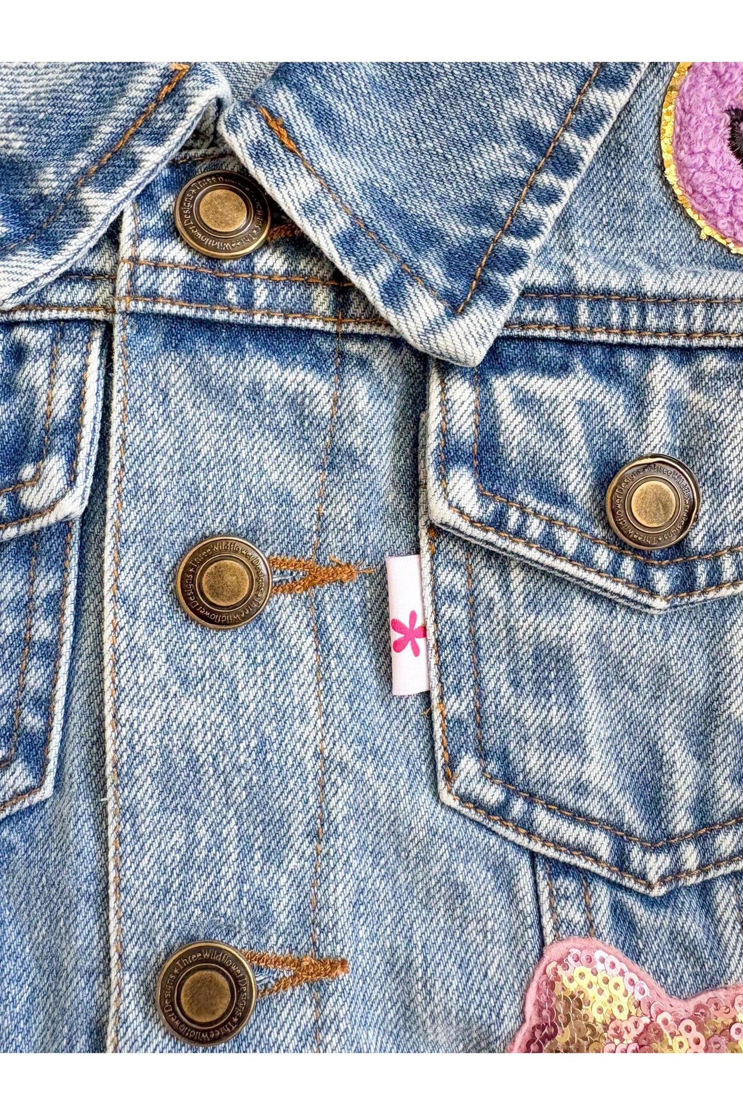 Personalized Patched Denim Jacket (PRE-ORDER - Early DEC SHIP)