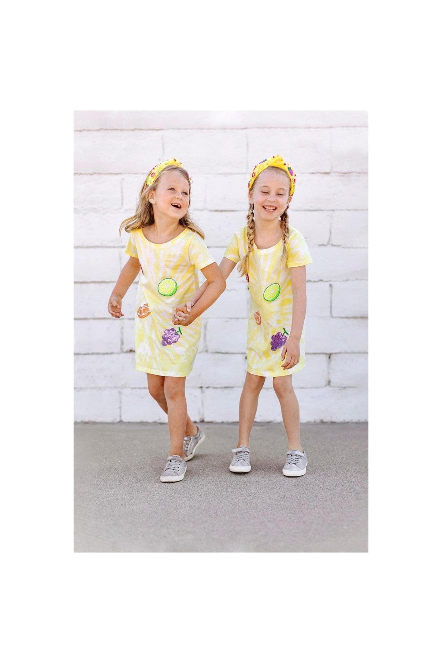 Tie Dye Patched Fruit Dress