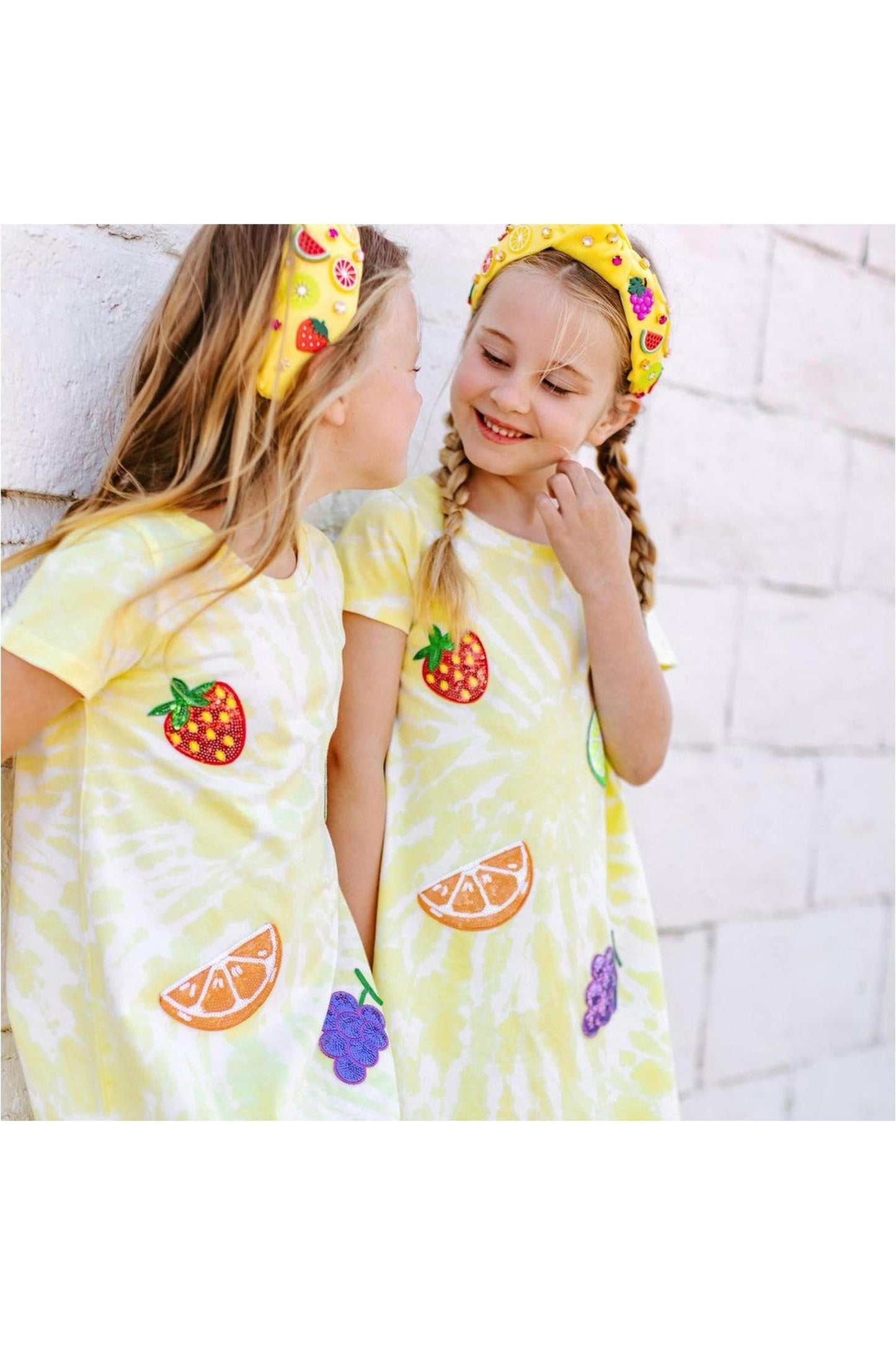 Tie Dye Patched Fruit Dress