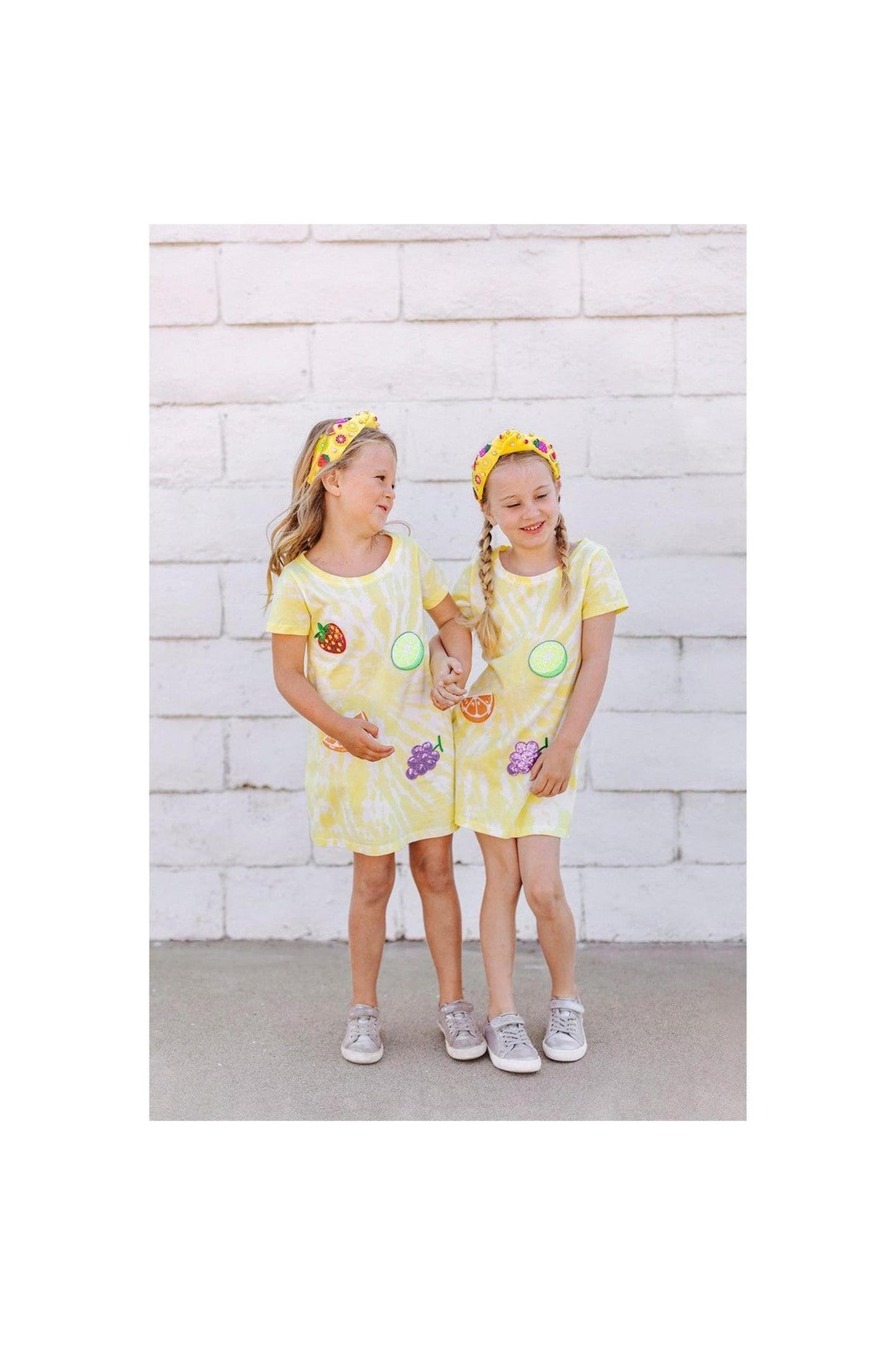 Tie Dye Patched Fruit Dress