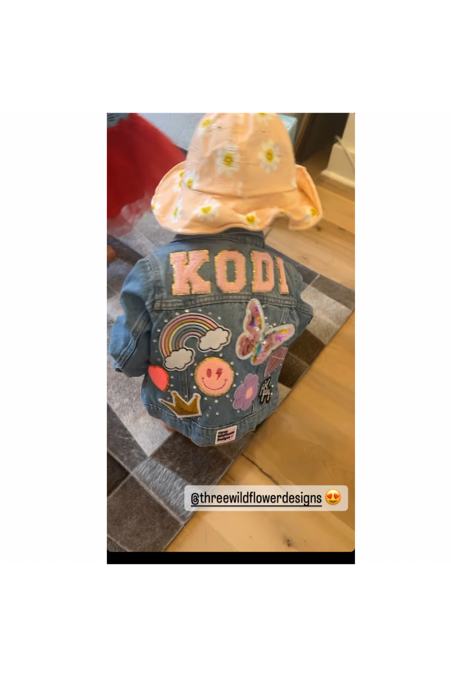 Personalized Patched Denim Jacket (PRE-ORDER - Early DEC SHIP)