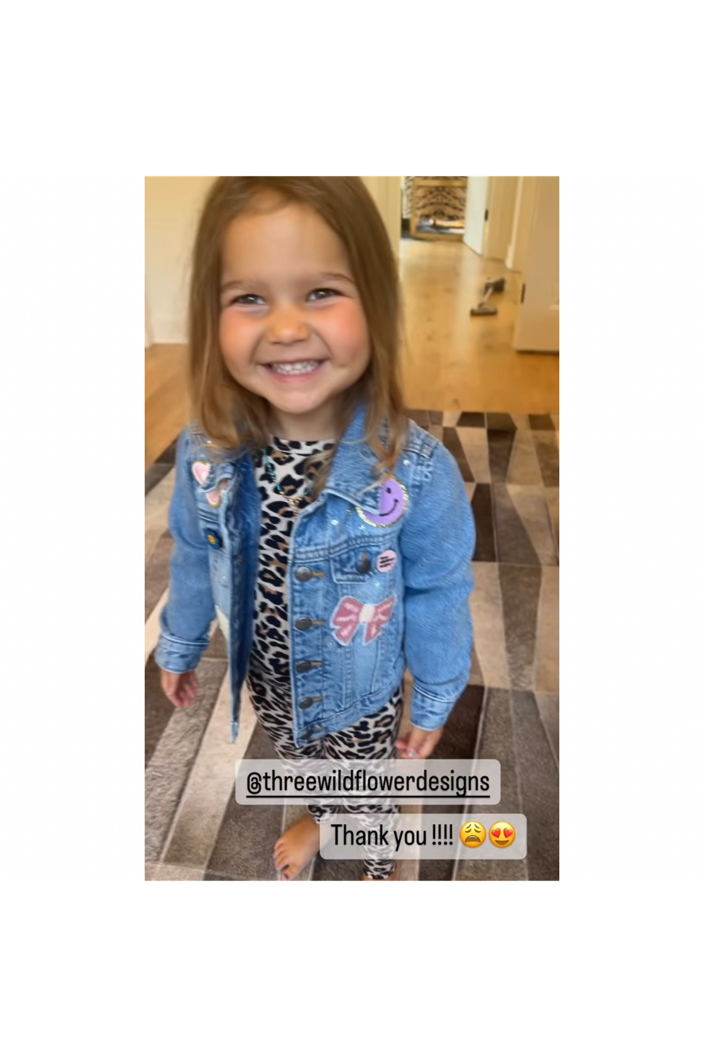 Personalized Patched Denim Jacket (PRE-ORDER - Early DEC SHIP)