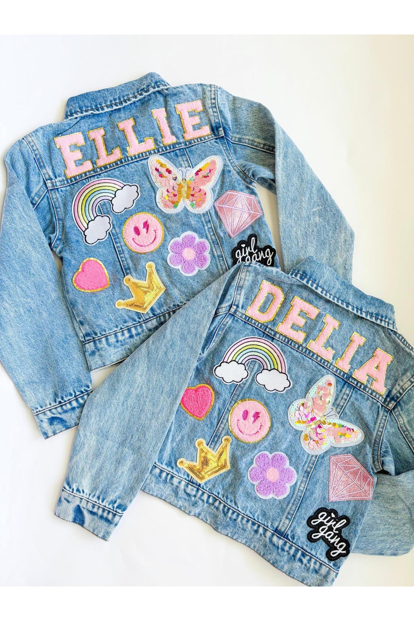 Personalized Patched Denim Jacket (PRE-ORDER - Early DEC SHIP)