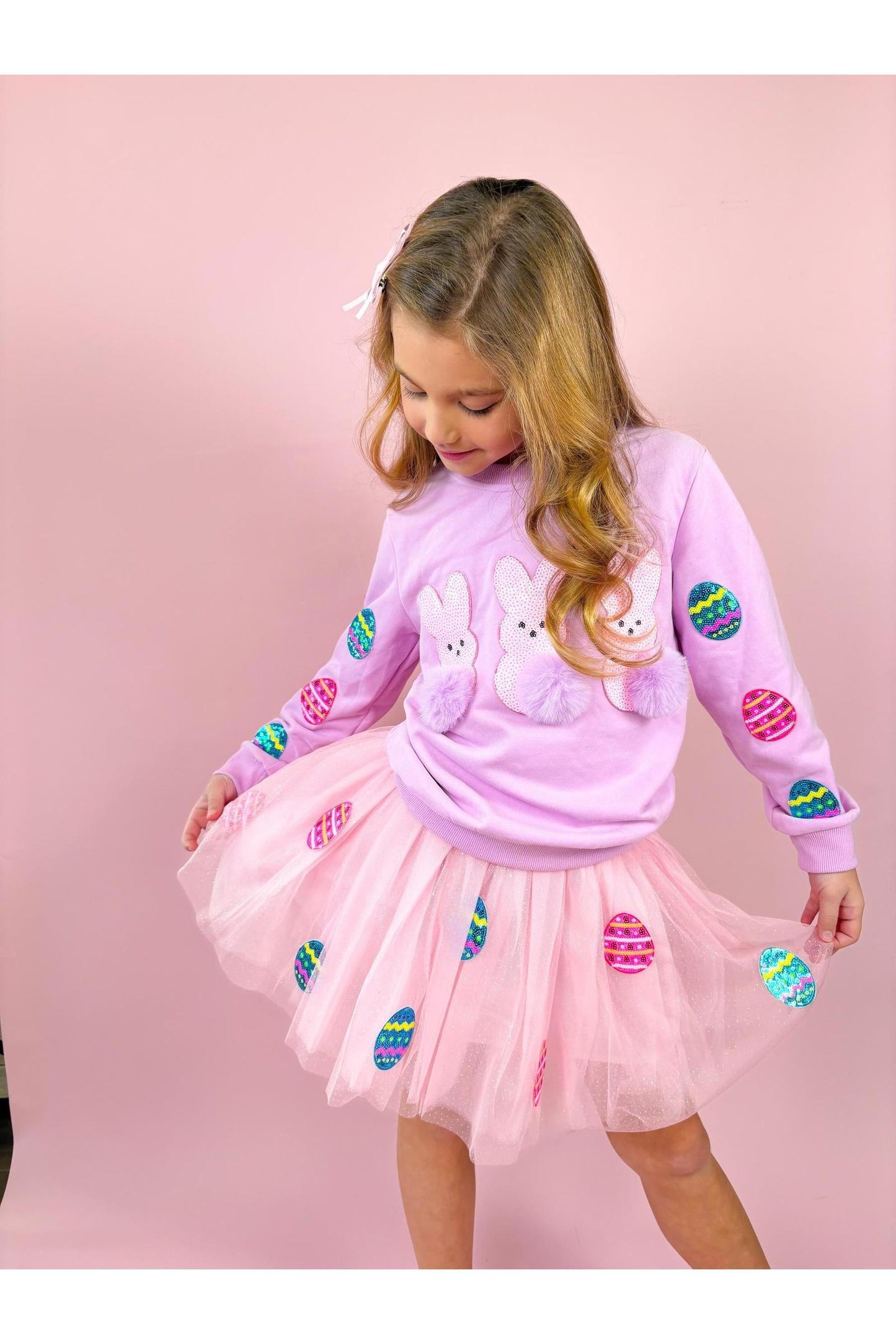 Patched Easter Tulle Skirt