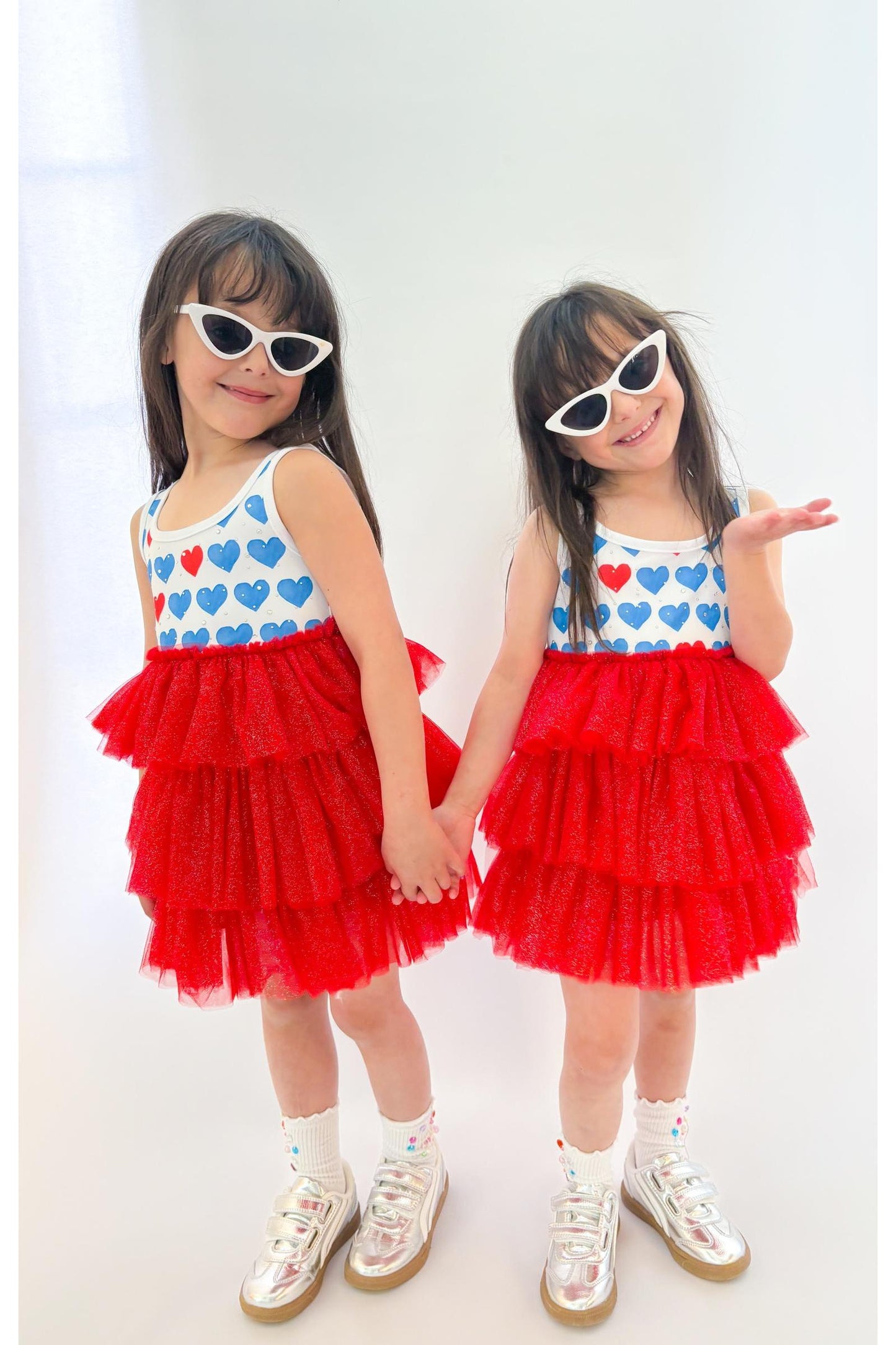 Sparkly Red, White & Blue Tulle Dress