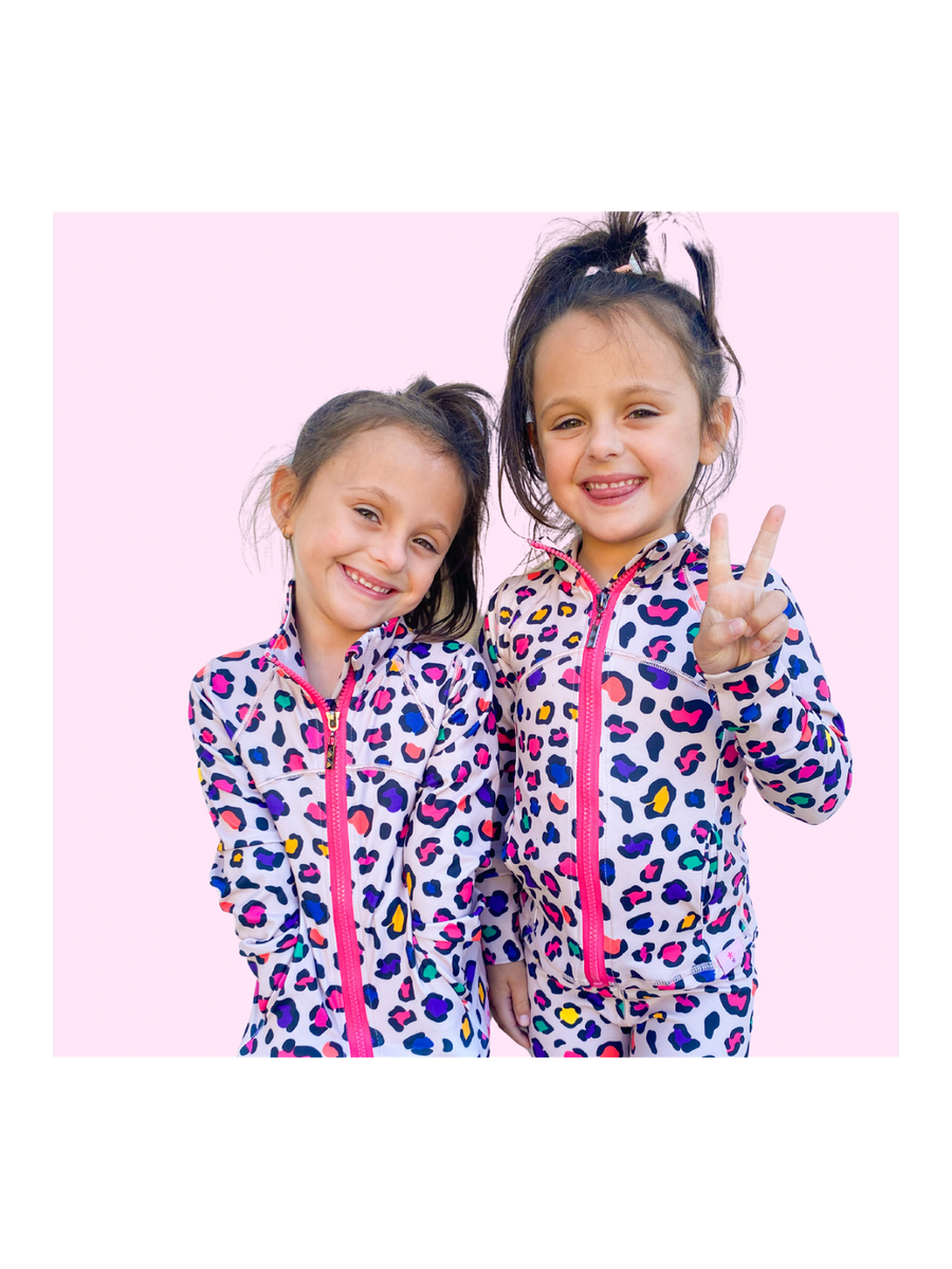 Leopard Athletic Jacket – Three Wildflower Designs