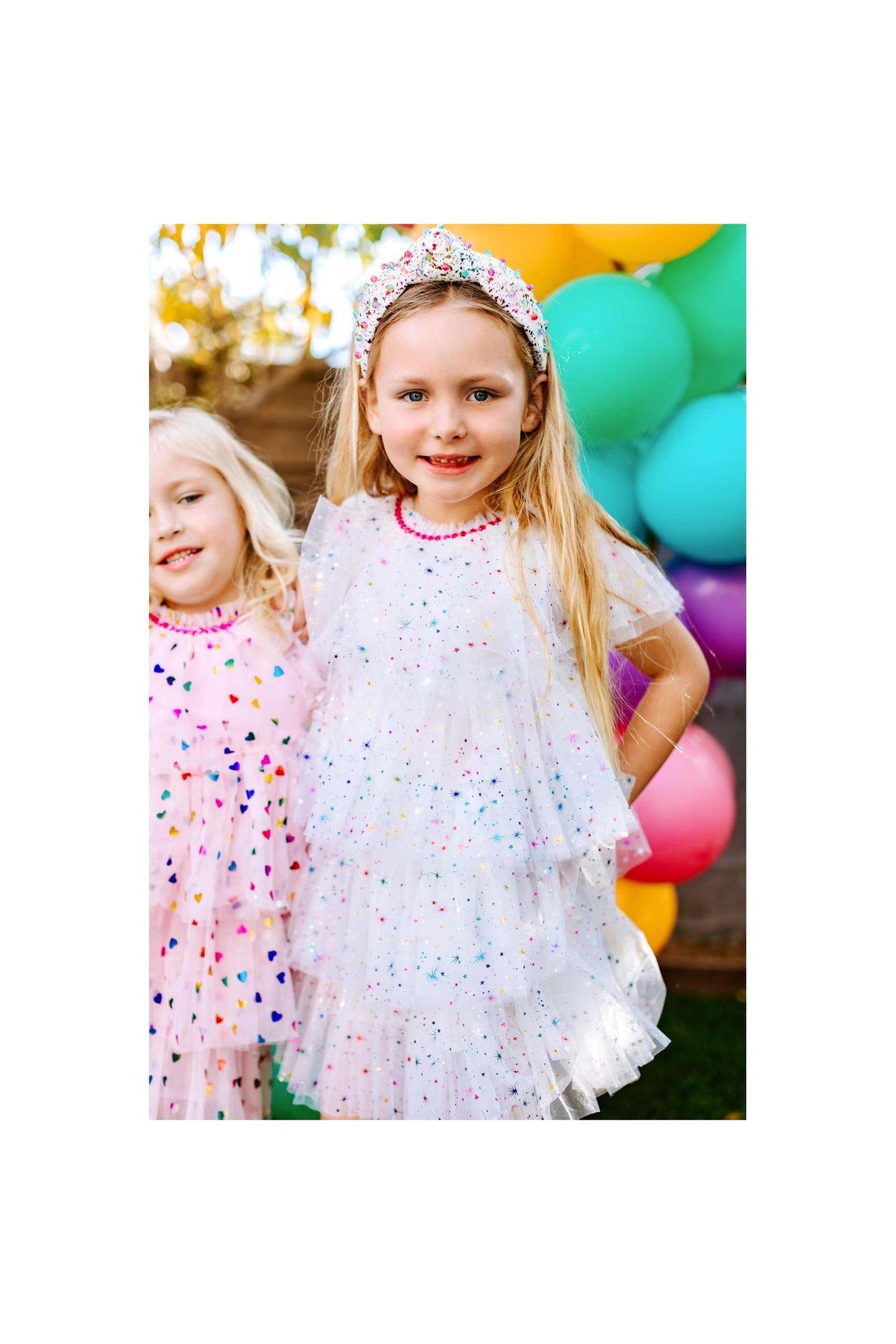 White Sparkler Foil Cake Dress