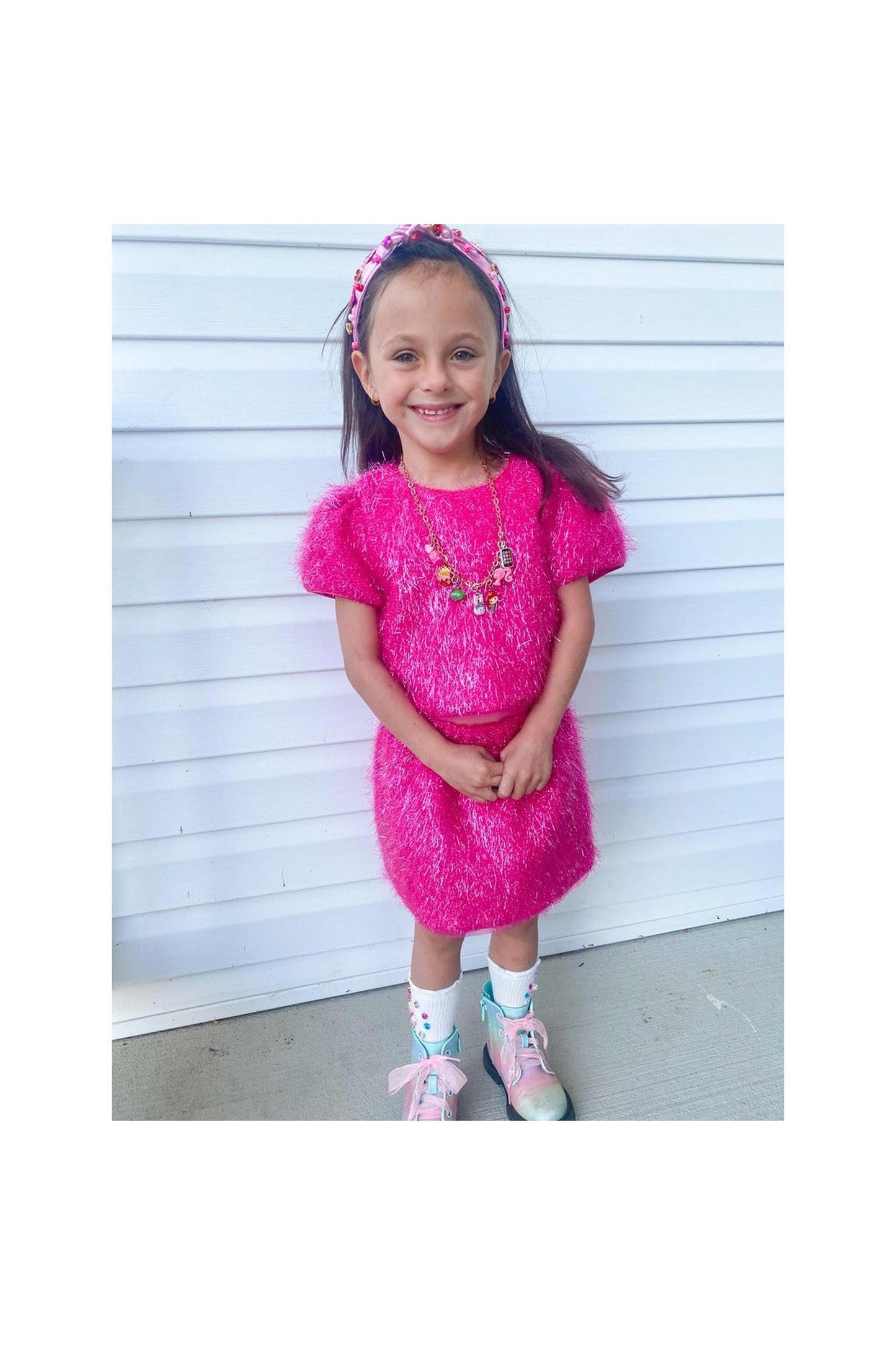 Pink Sparkle Tinsel Set