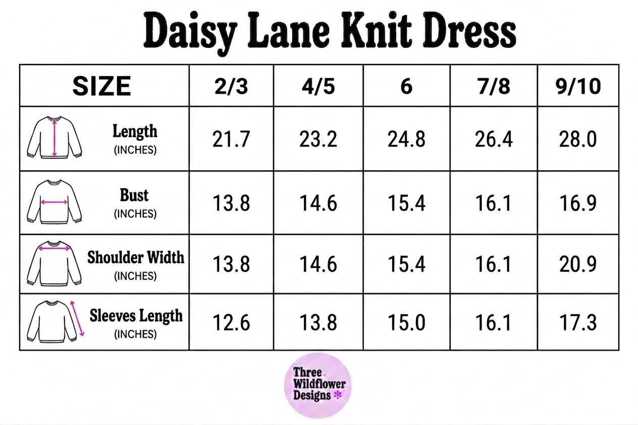 Lavender Daisy Knit Dress (PREORDER)