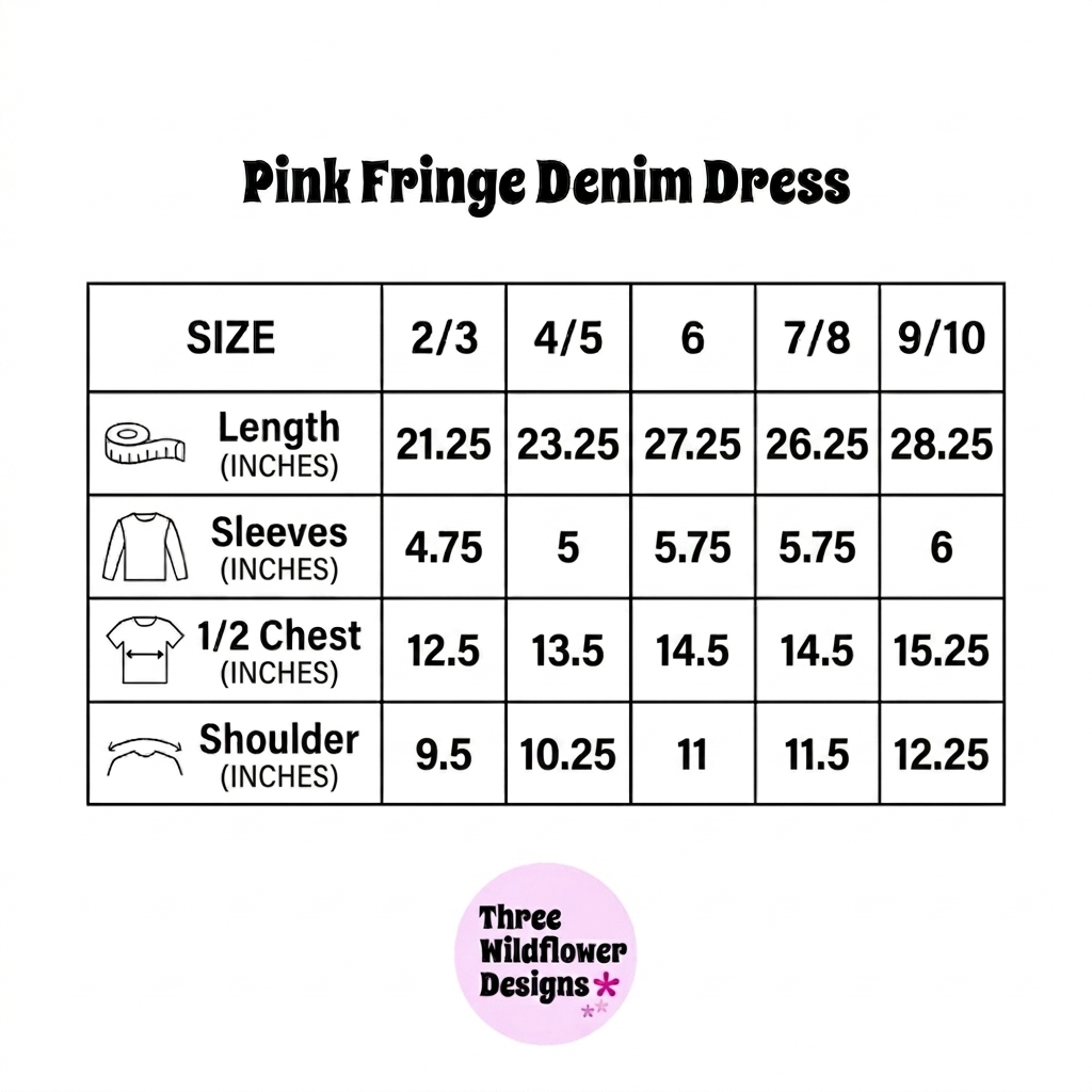 Pink Fringe Denim Dress