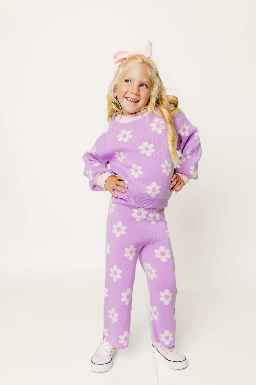 Lavender Daisy Knit Set (PREORDER)