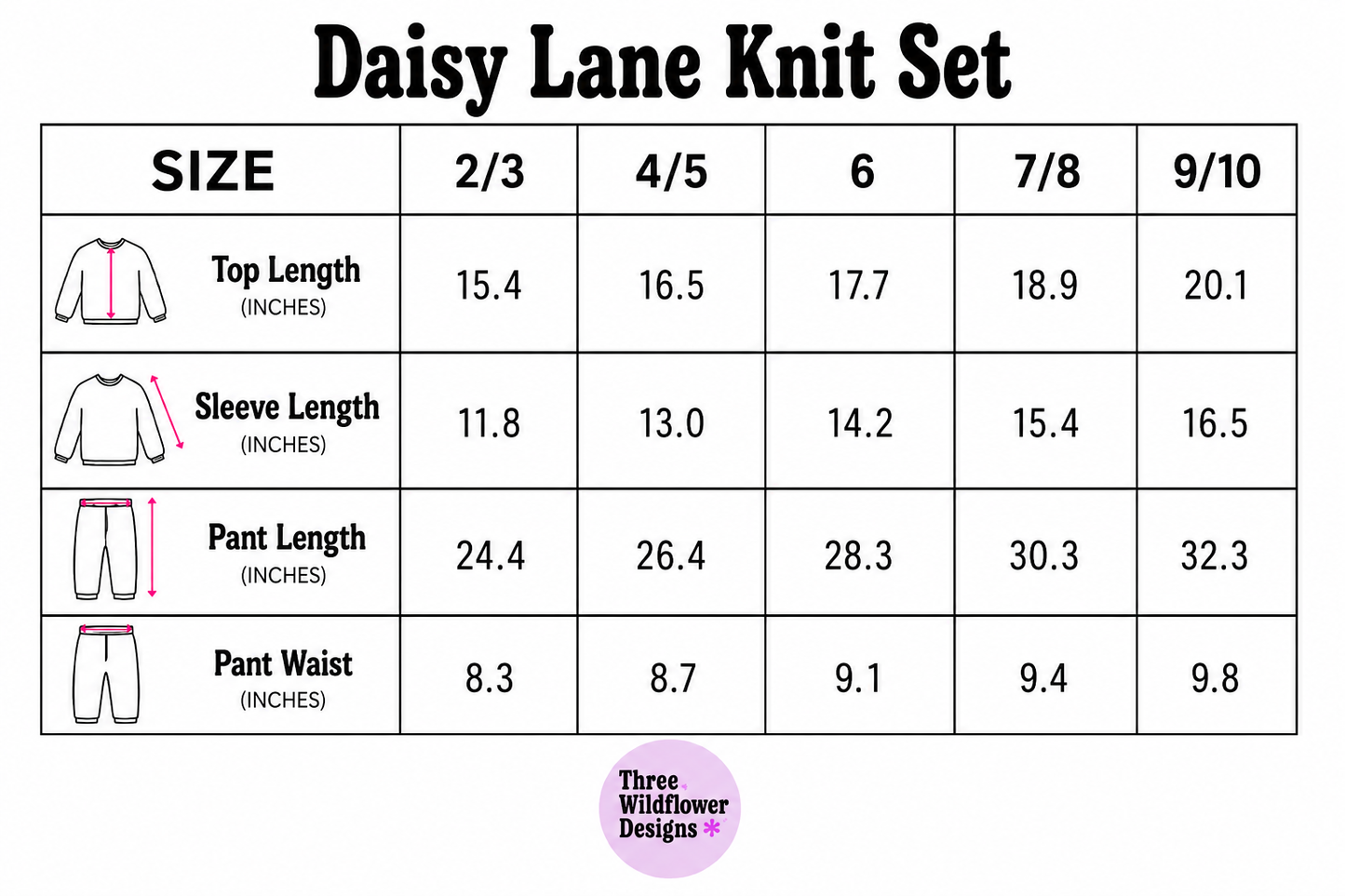 Lavender Daisy Knit Set (PREORDER)