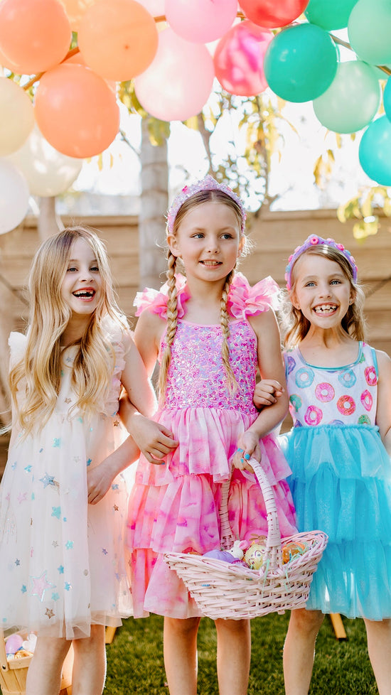 Ombre Pink Sparkle Tulle Dress