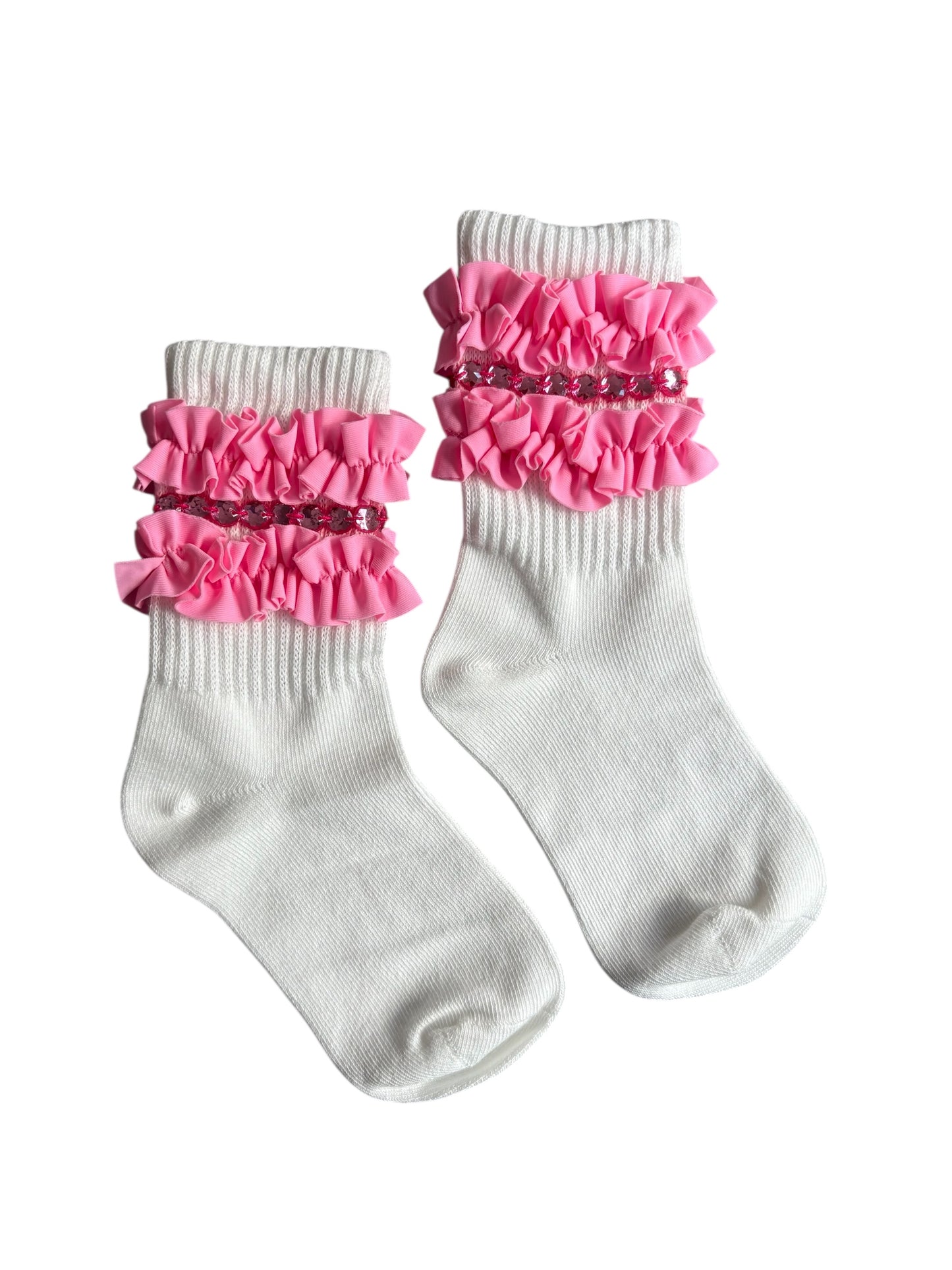Pink Varsity Socks