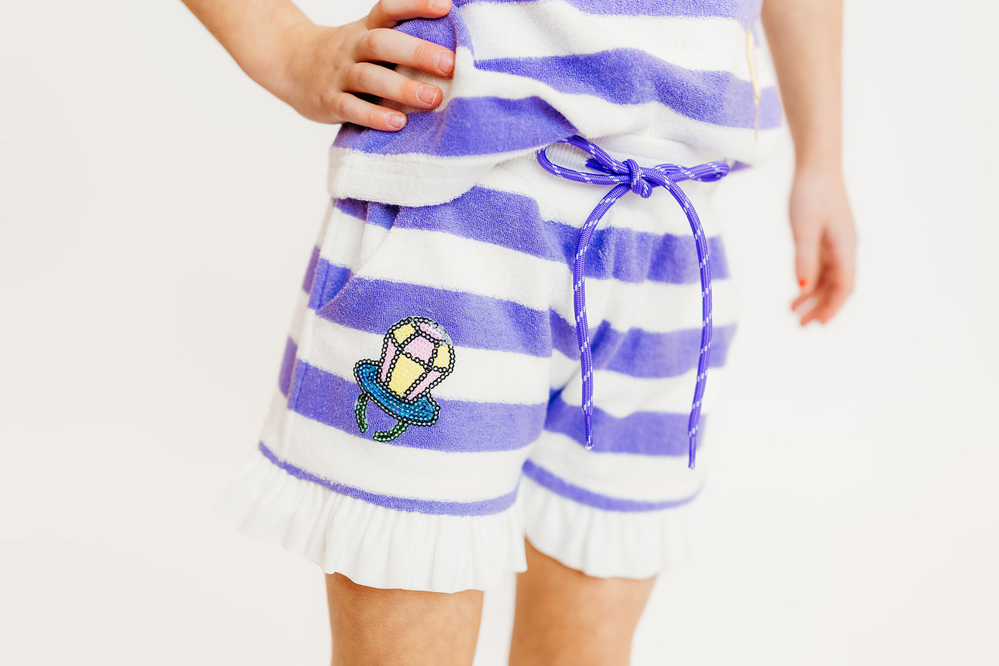 Purple Stripe Terry Cloth Candy Set