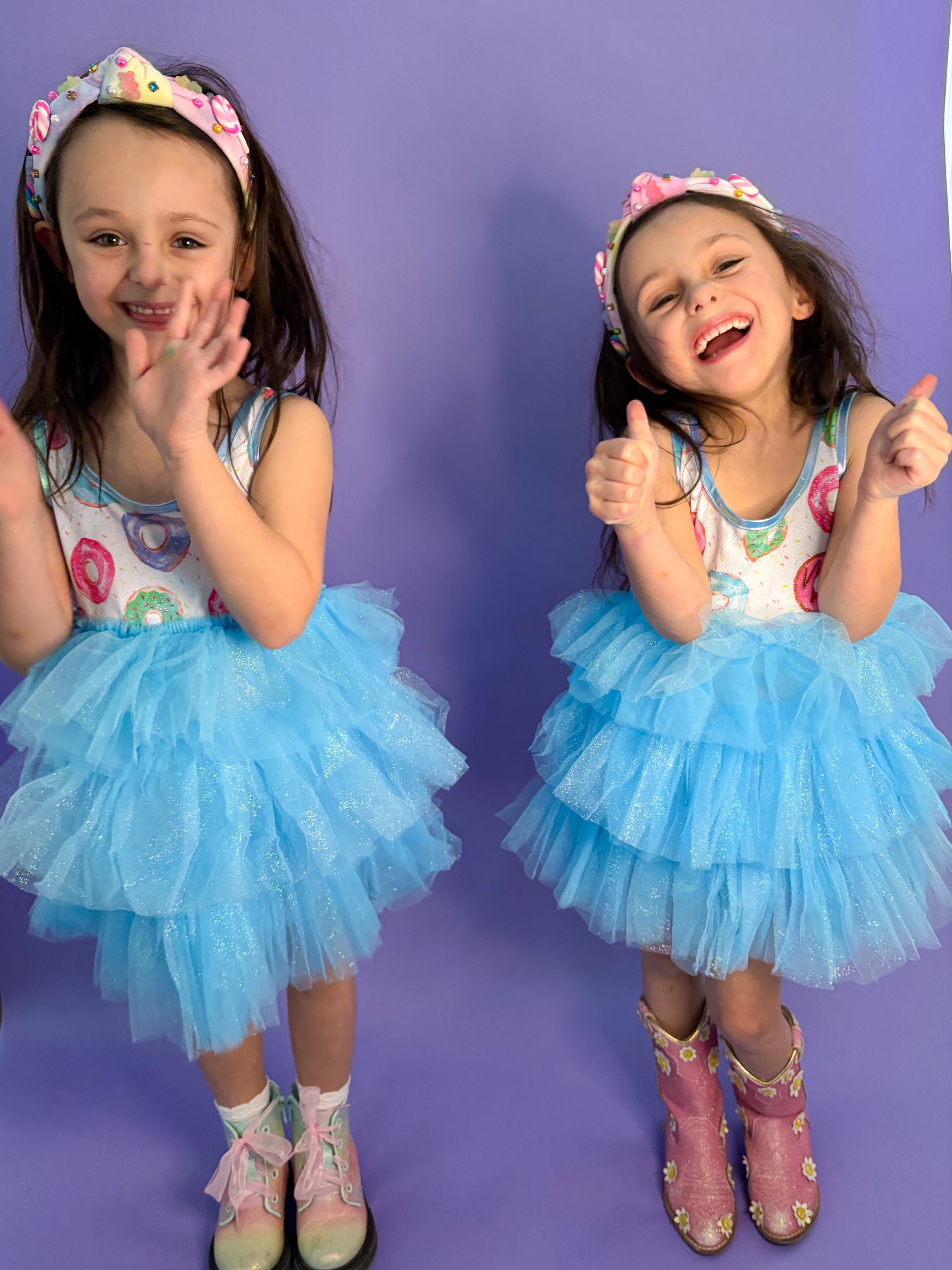 Three Wildflower Designs - Girls Terry Cloth Patched Beach Set: 6 main image 0