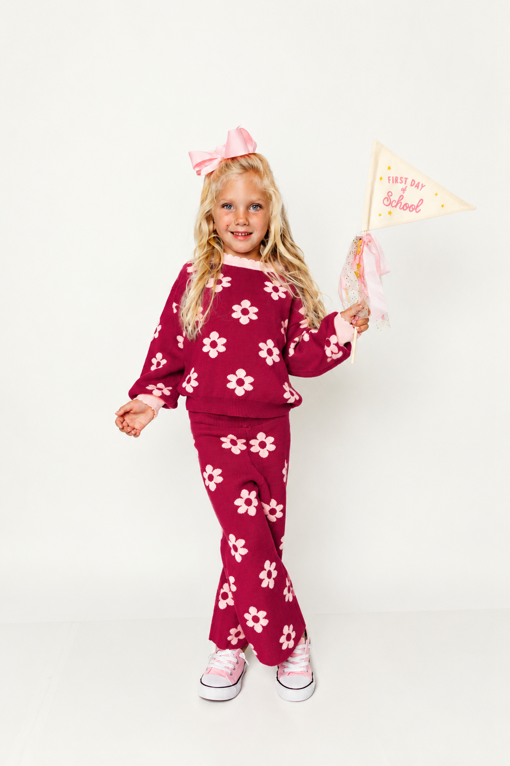 Berry Daisy Knit Set (PREORDER!!)