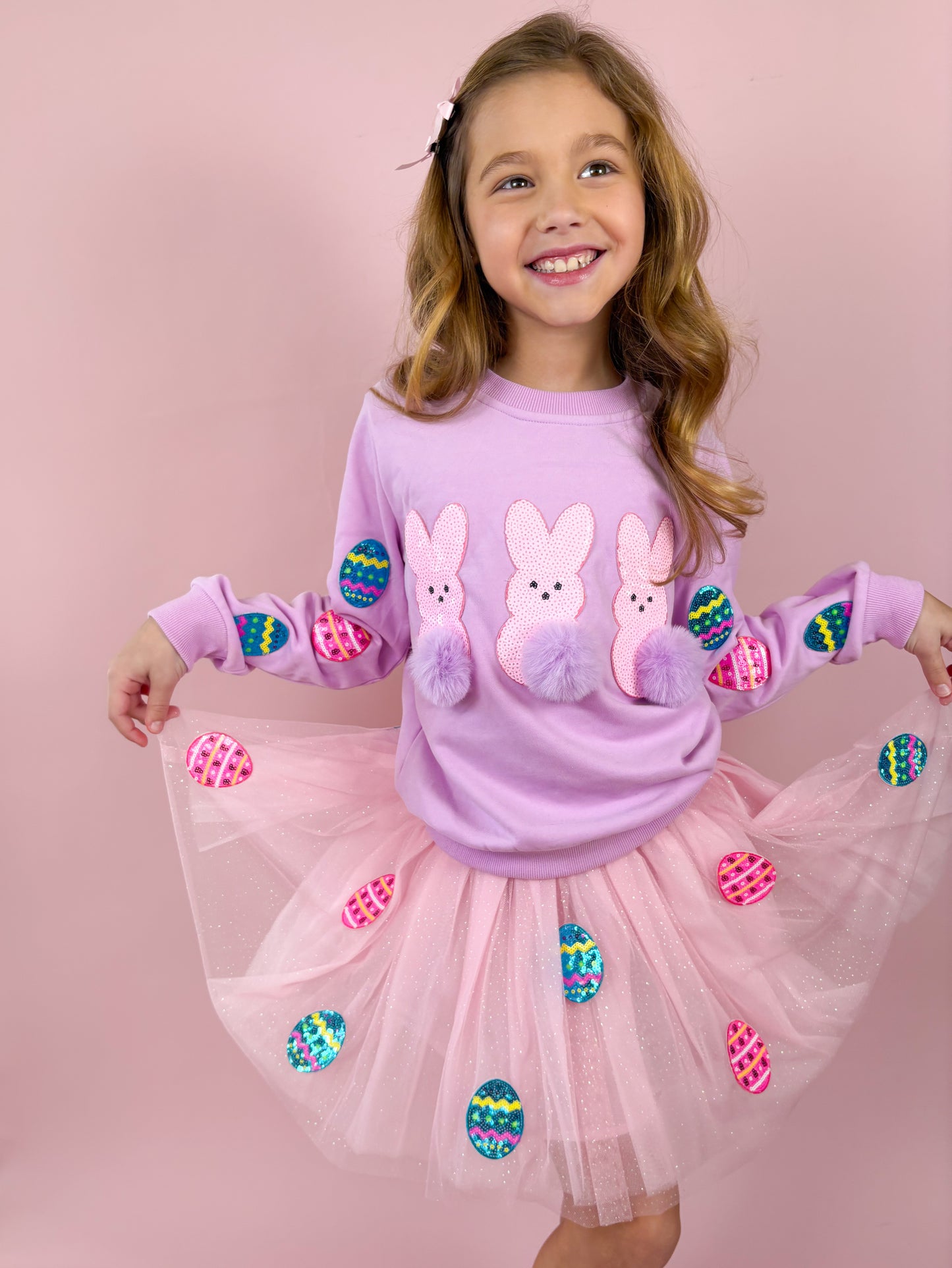 Patched Easter Tulle Skirt
