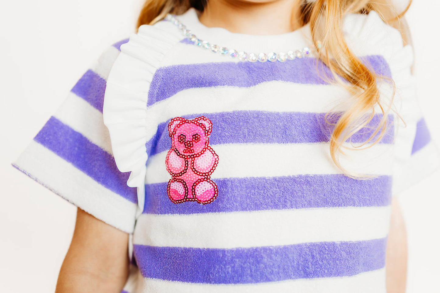 Purple Stripe Terry Cloth Candy Set