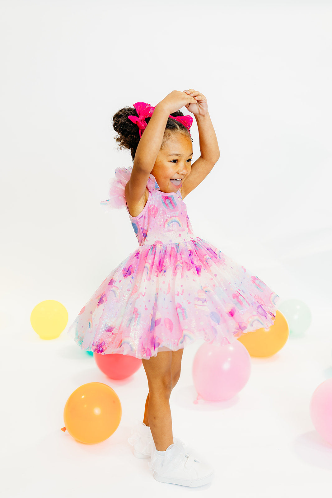 Birthday Print Tulle Dress