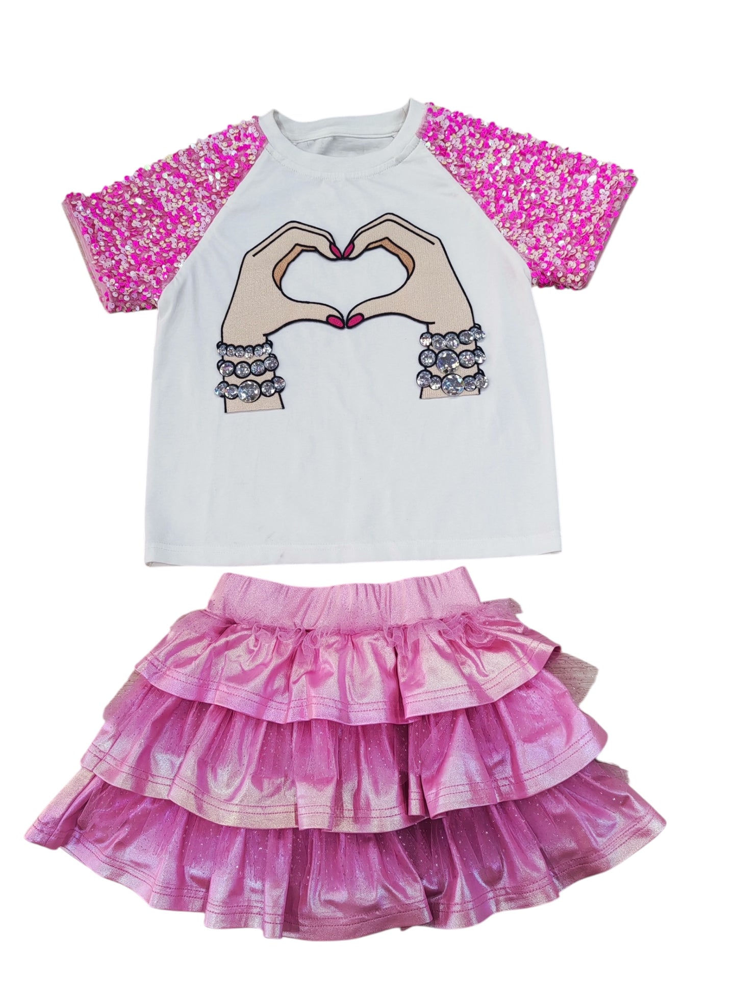 Lover Raglan Sequins Top