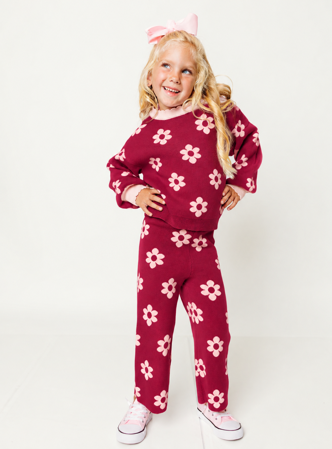 Berry Daisy Knit Set (PREORDER!!)