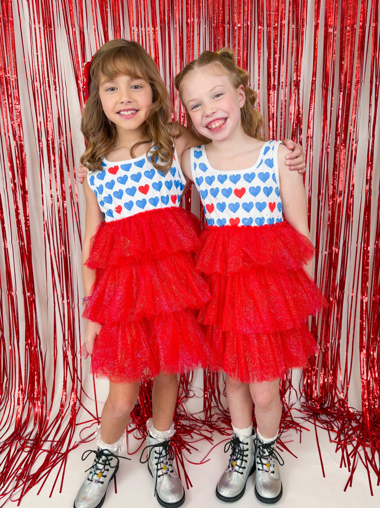 Sparkly Red, White & Blue Tulle Dress