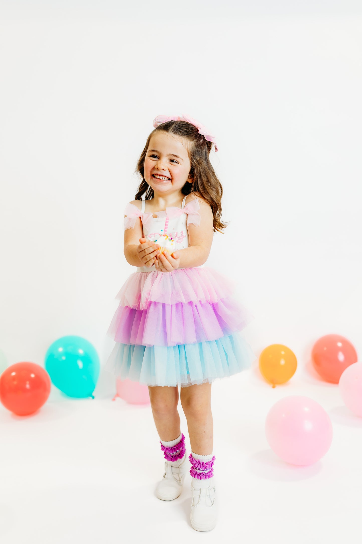 "B'Day Girl" Spaghetti Strap Tulle Dress