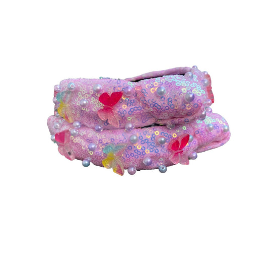 Butterfly Charm Sequins Headband