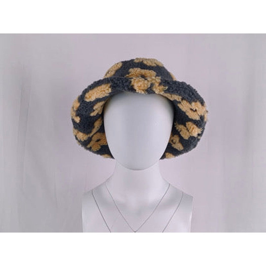 Toddler Sherpa Flower Bucket Hat
