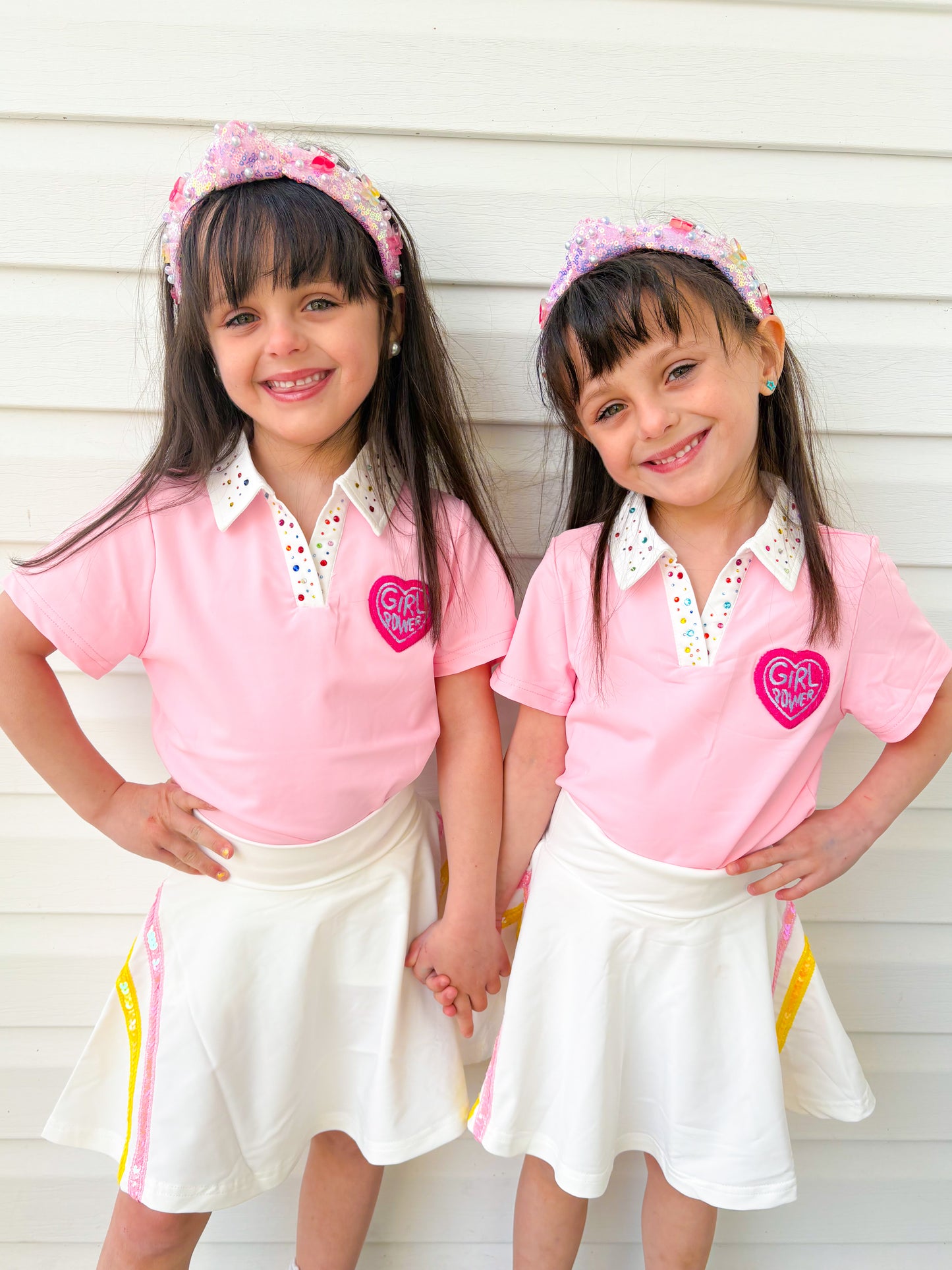 Girl Power Athletic Top and Skort Set