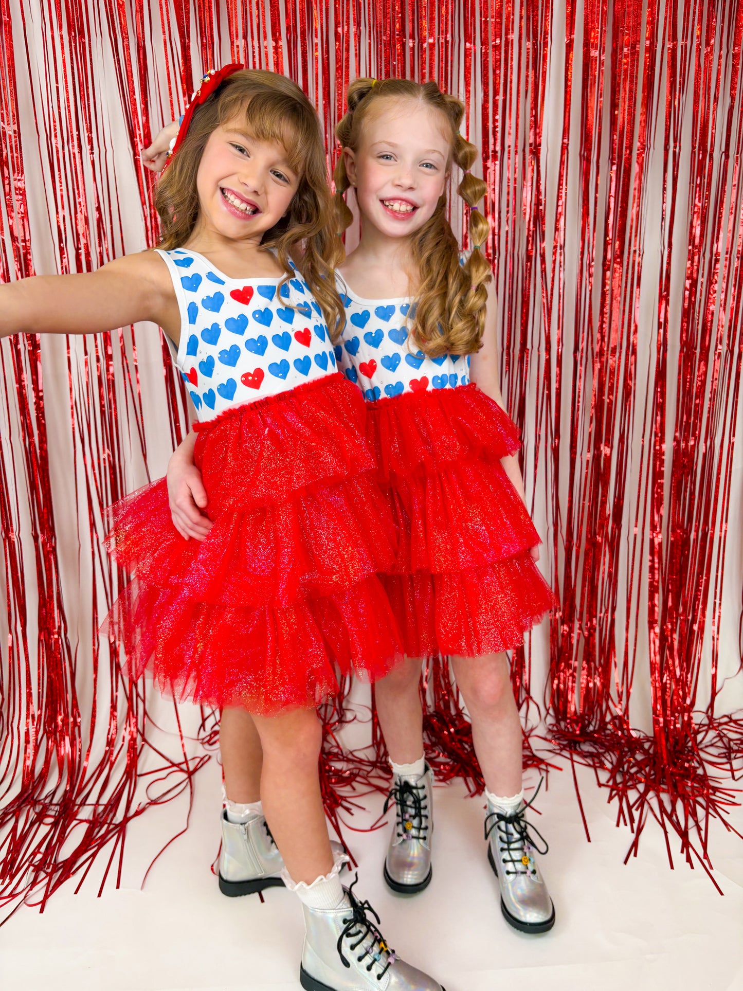 Sparkly Red, White & Blue Tulle Dress