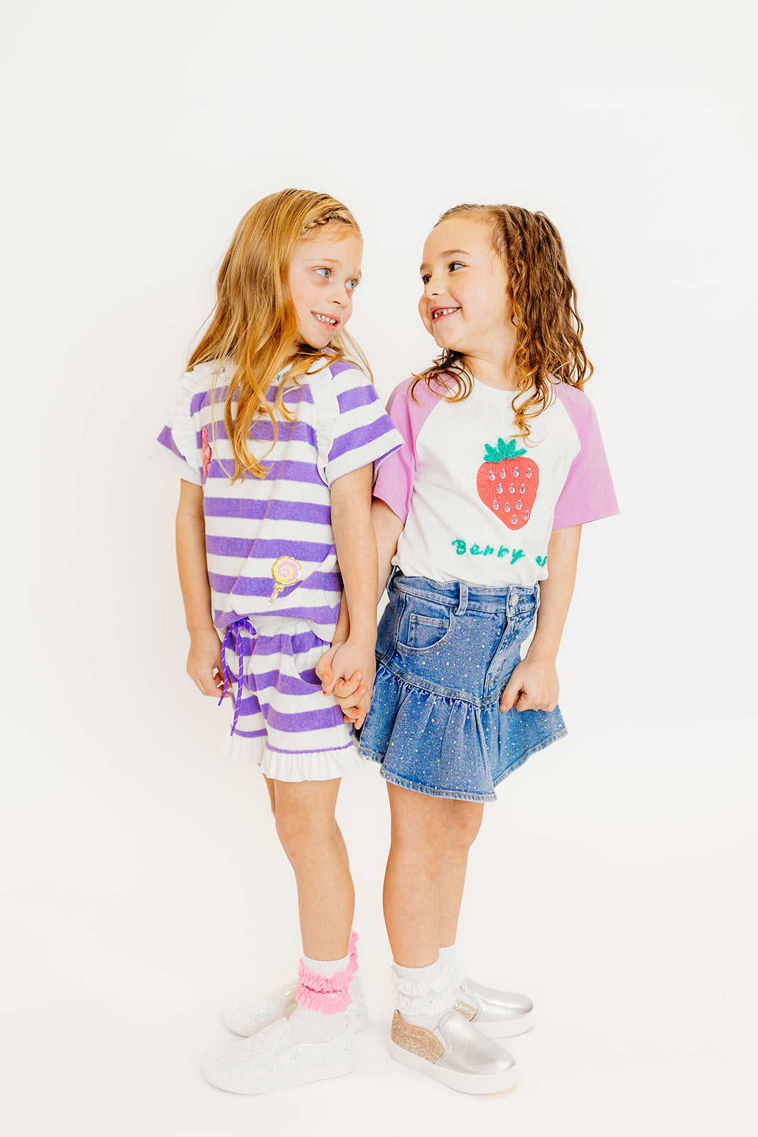 Purple Stripe Terry Cloth Candy Set