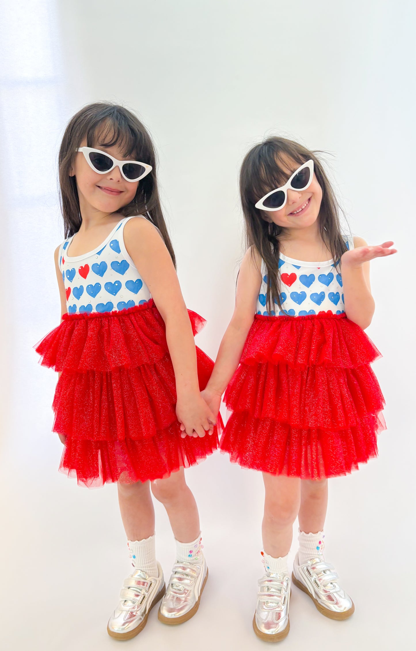 Sparkly Red, White & Blue Tulle Dress