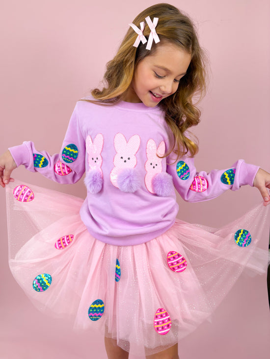 Patched Easter Tulle Skirt