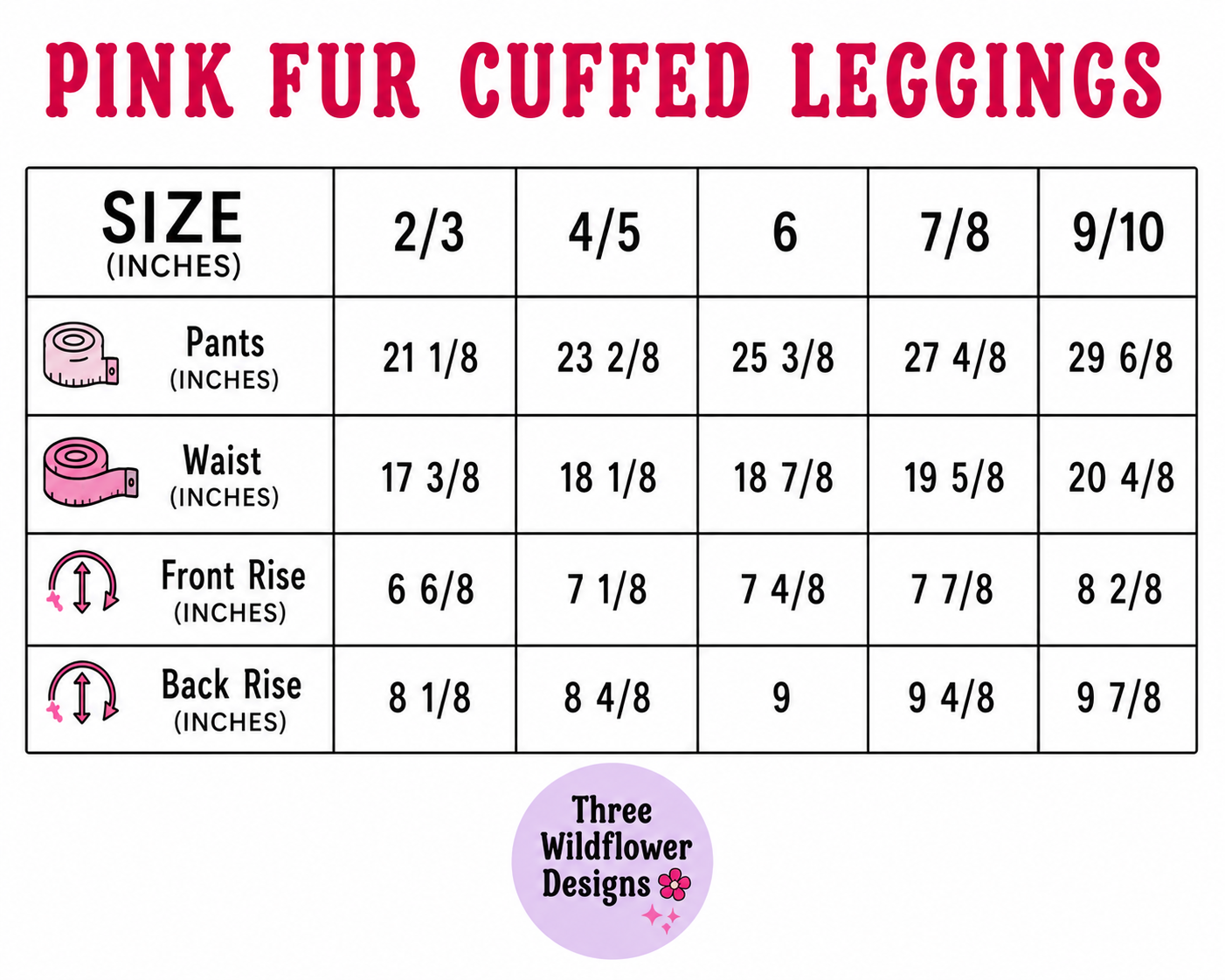 Pink Fur Cuffed Leggings (PREORDER)