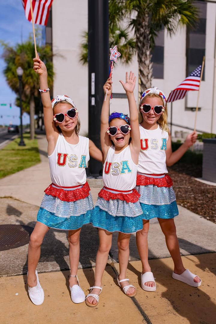 USA Tank and Skort Set