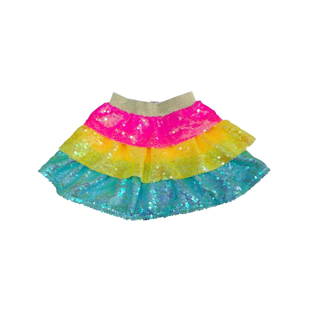 Neon Sequins Skirt